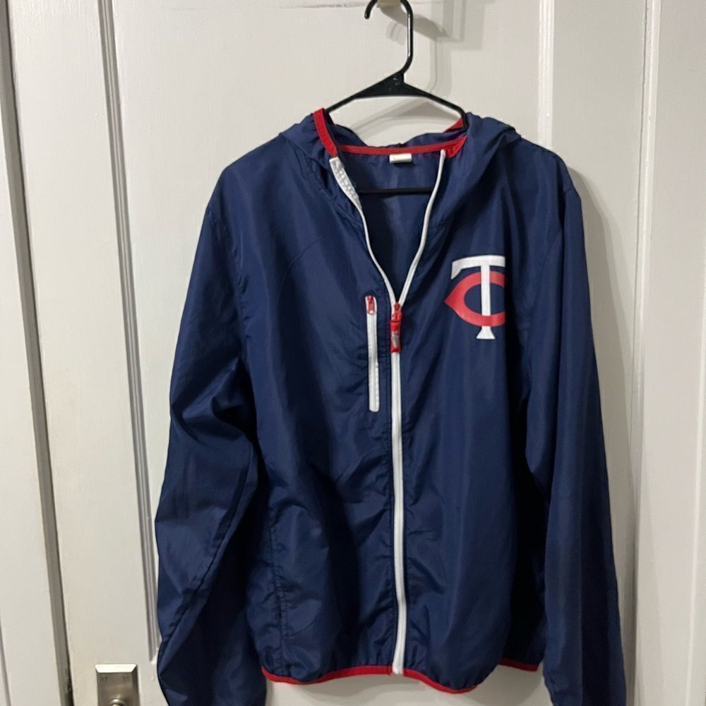 Twins Navy Blue Windbreaker Jacket